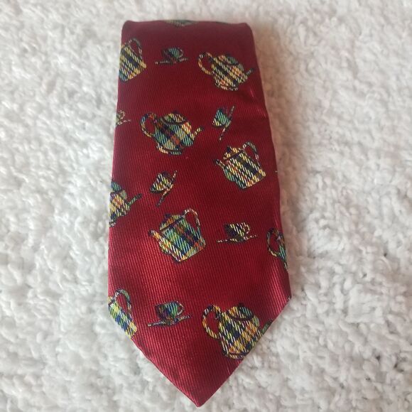 Michelsons of London Pure Silk Tie Teapots - Picture 1 of 5